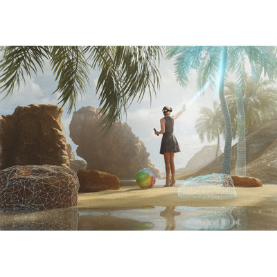 Woman Enjoying in Vr Environment by Gremlin
