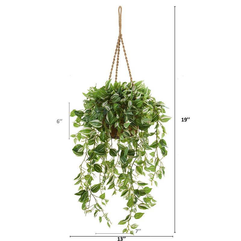 Plante de feuillage artificiel 51" dans un panier