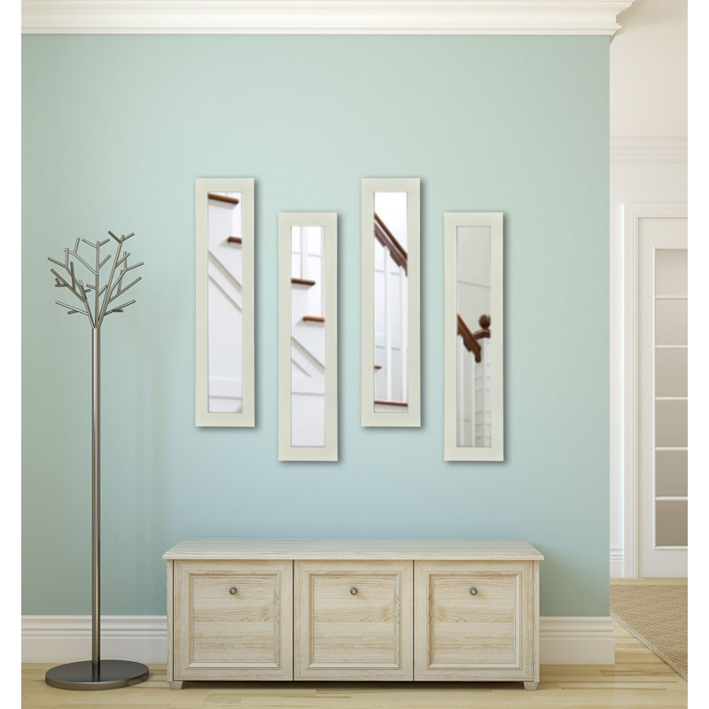 Scioli Wood Flat Wall Mirror, 27.5" H x 13.5" W