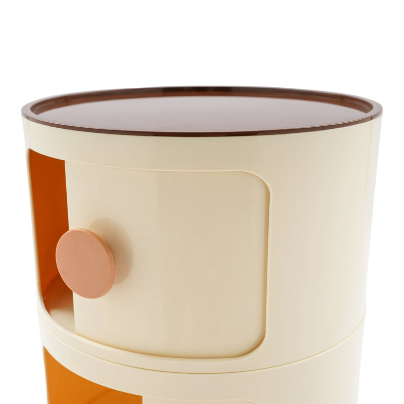 Table de chevet autoportante 3 niveaux pour table de chevet / beige, Beige