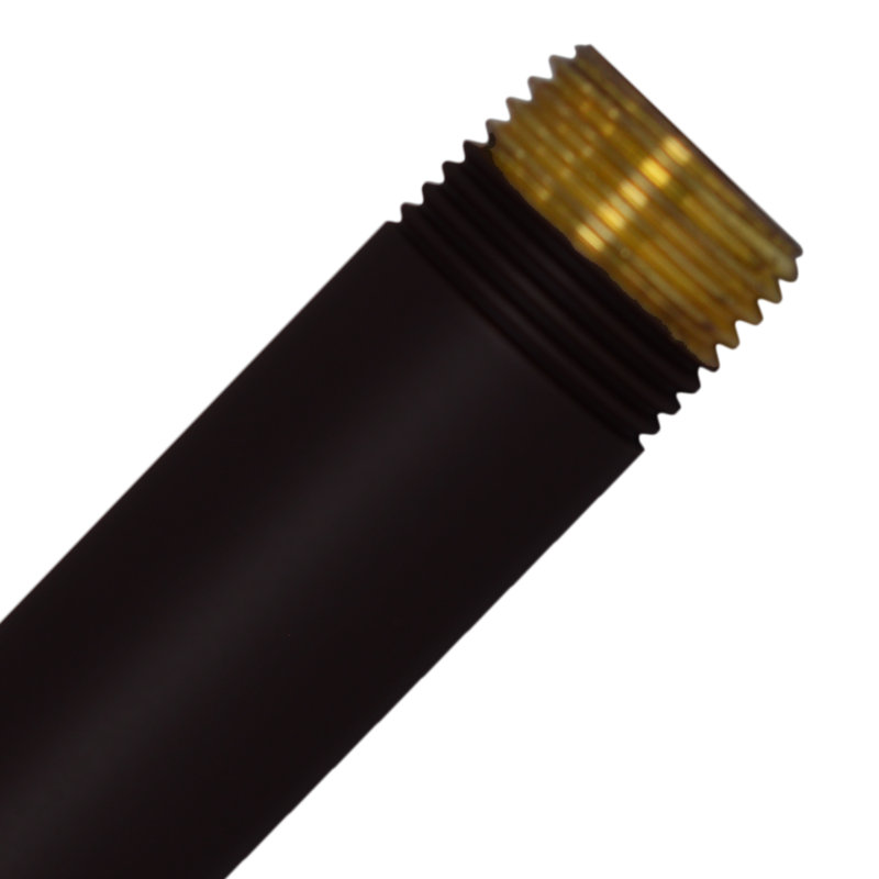 ½” x 48" IPS Brass Pipe Nipple, Matte Black