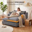 Canapé-lit Chaise longue avec garniture passepoilée pour petits appartements-132395445
