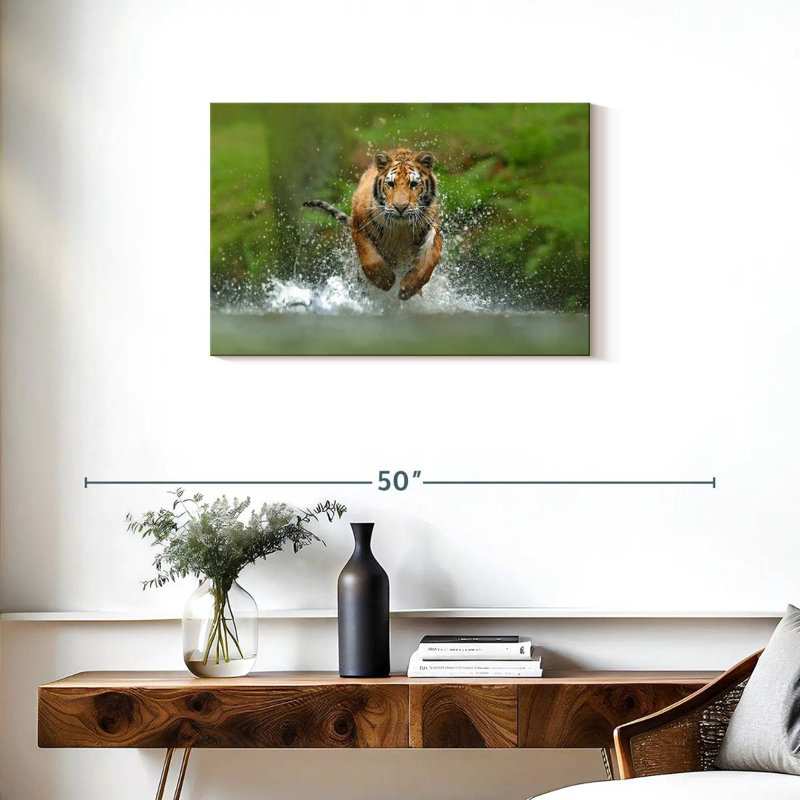 Running Tiger, 20" H x 30" W
