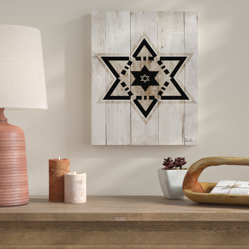 « star of david » par olivia rose, impression sur toile tendue, H 40 po x l 30 po x P 1,5 po
