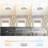 Mini Size 11 Inch Enclosed Socket E26 Ceiling Fan Light 3 Speeds 3 Light Color Dimming And Timing For Small Room Kitchen