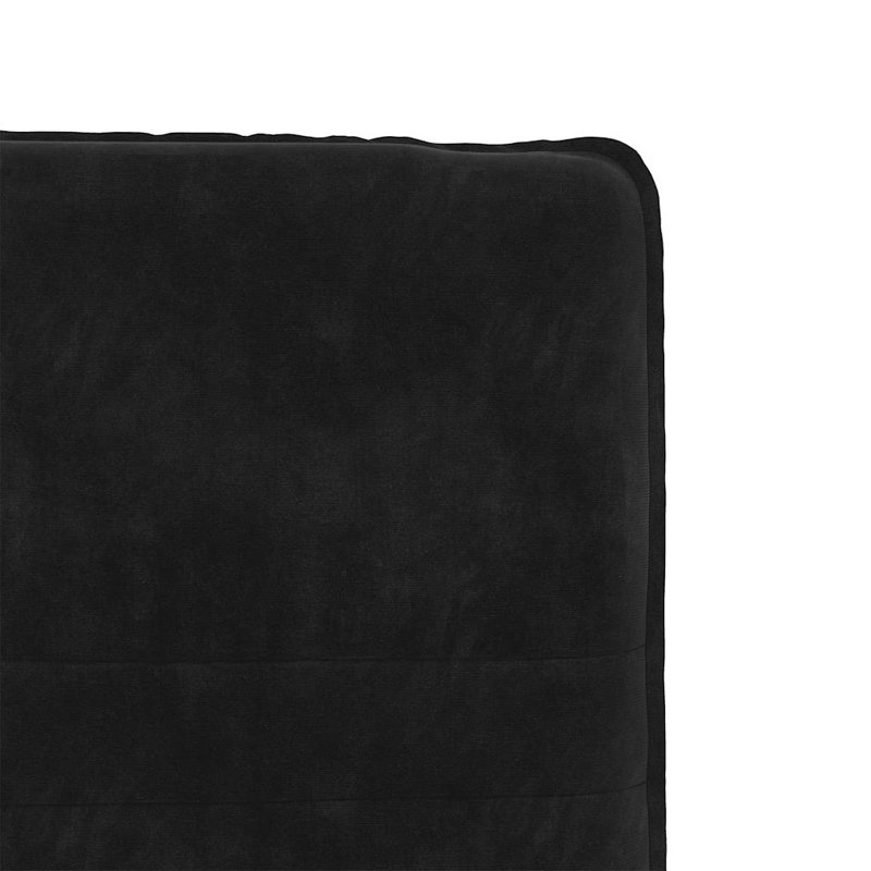  Chaise de salle à manger en velours noir