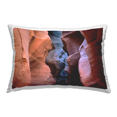 Coussin décoratif à fente Canyon View par Hunter Page, photographie