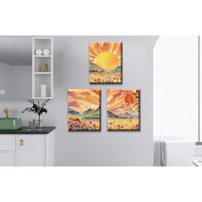 3 Piece Wrapped Canvas Print