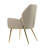 Valenne Beige patterned Leather Dining Chair