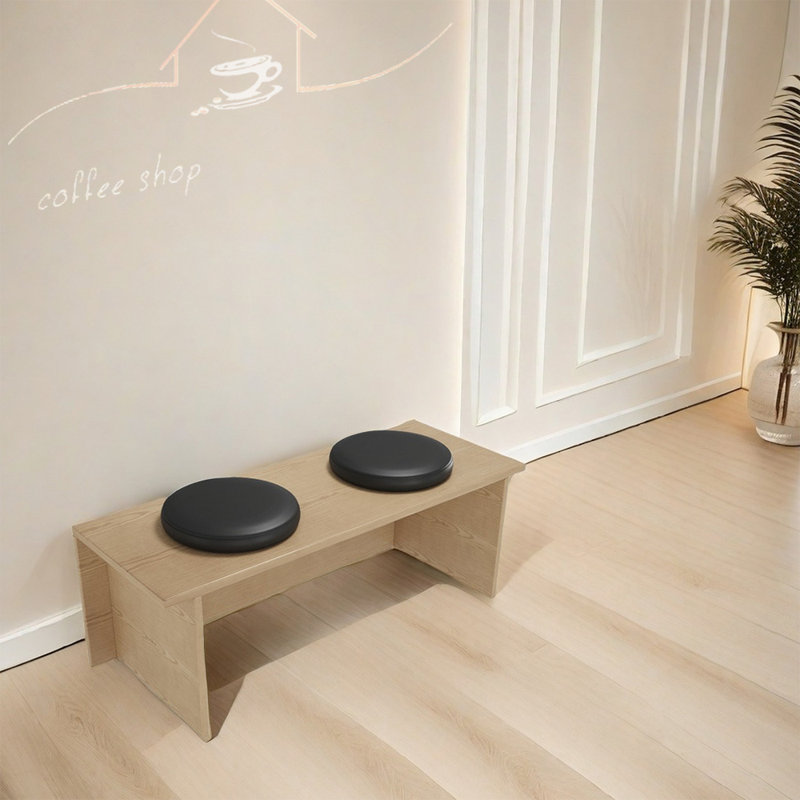 Banc rembourré en similicuir Neylan