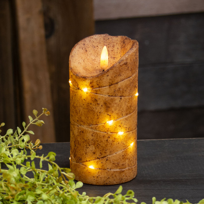 Unscented Flameless Pillar Candle