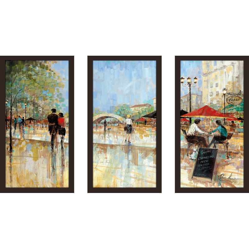 « riverwalk charm charme iv », reproduction de peinture à l’huile à multiples images, L 40,5 po x H 25,5 po x P 1 po