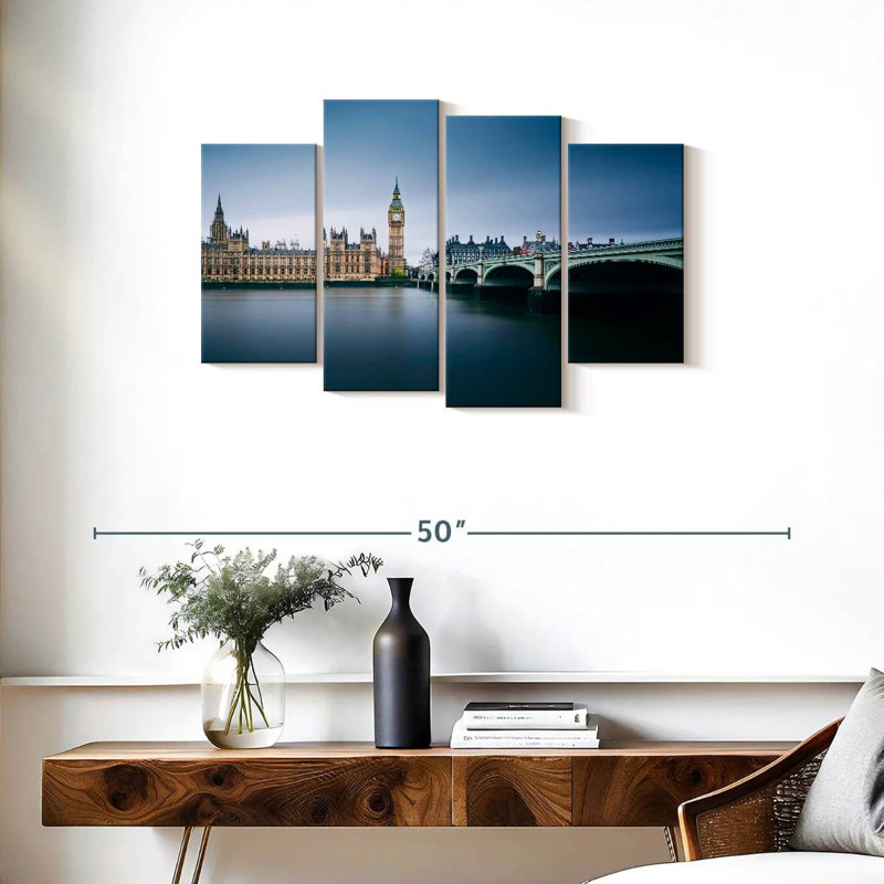 Nicci London Riverside Blue Hour, H 22 po x l 36 po
