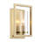 Marco 1-Light Wall Sconce in Brushed Champagne Bronze with Clear Glass