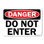 Do Not Enter Plastic Sign 14" X 10"