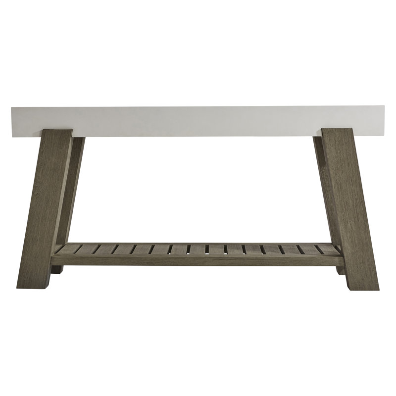 Rochelle Transitional 68'' White Rectangular Console Table with Storage