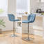 color Height Adjustable Modern Faux Leather Swivel Bar Stools-412029203