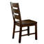 De 2 chaises à dossier en bois de couleur noyer pour dîner avec - Room Choice