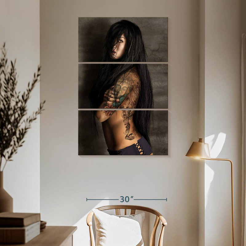 Senne Buddha Tattoo, 65" H x 42" W