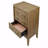 3-Drawer Nightstand With Usb In Latte Finish