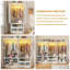 Armoire 2 portes H 71 po avec capteur DEL, miroir en acrylique, tiroirs et tringle-1389459827