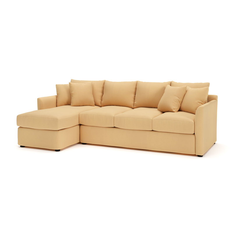 Cecelia Upholstered Sectional, Left Hand Facing, Bayou Sunshine Canvas