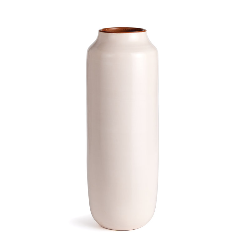 Lucela Handmade Terracotta Table Vase, White