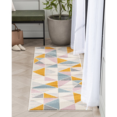 Astrid Geometric Synthetic Area Rug