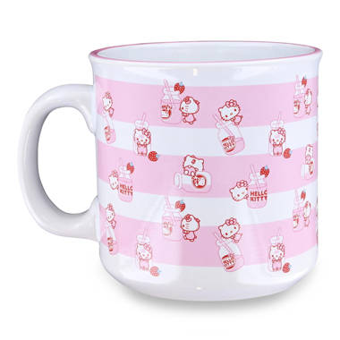 Silver Buffalo Hello Kitty kawaii Tokyo Allover Icons Ceramic Stacking Mug