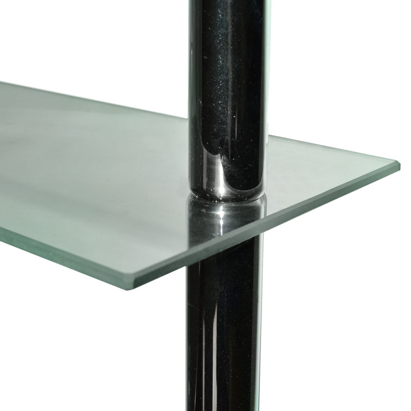 168cm H Wall Mounted Media Storage, Clear