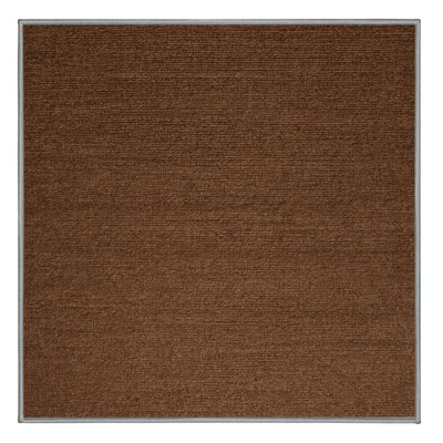 Tapis brun uni lavable à la machine