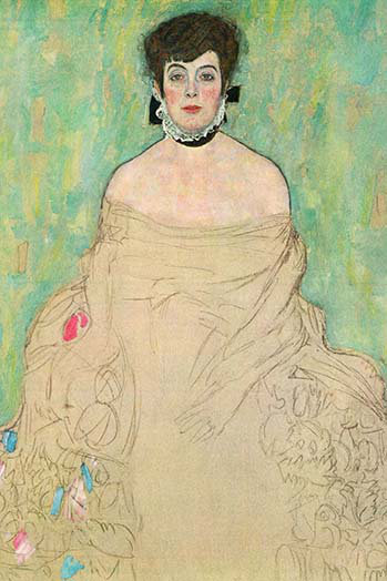 Portrait d’amalie zuckerberg par gustav klimt-impression, H 66 po x l 44 po x P 1,5 po