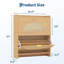 Armoire à chaussures avec 2 tiroirs rabattables, armoire à chaussures étroite avec portes en rotin pour le vestibule, armoire de rangement à chaussures autoportante en panneau de fibres à densité moyenne