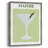 Martini Framed Print - Solid Wood-2024428986