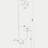 Collette retro brass and gray round base floor lamp