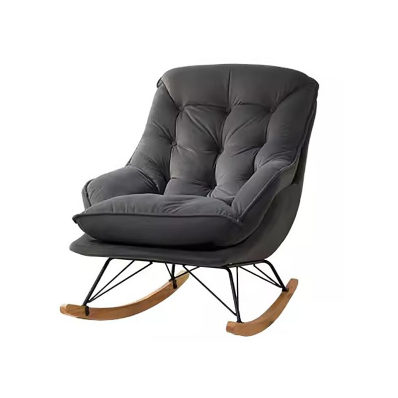Chaise berçante de salon Nordic, Noir