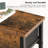 Narrow Console Table With 2 Fabric Drawers Entryway Table With 2 Tier Storage  Thin Sofa Table Side Table For Living Room Hallway Rustic BF71XG01