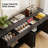 65-Inch Rustic Farmhouse Sideboard Buffet Cabinet | 4 Doors 3 Drawers | Adjustable Shelves | Coffee Bar & Storage for Dining Room, Living Room or Entryway-1420095993