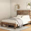 Base de lit, base de lit plateforme en bois, grand rangement sous le lit-2135888651