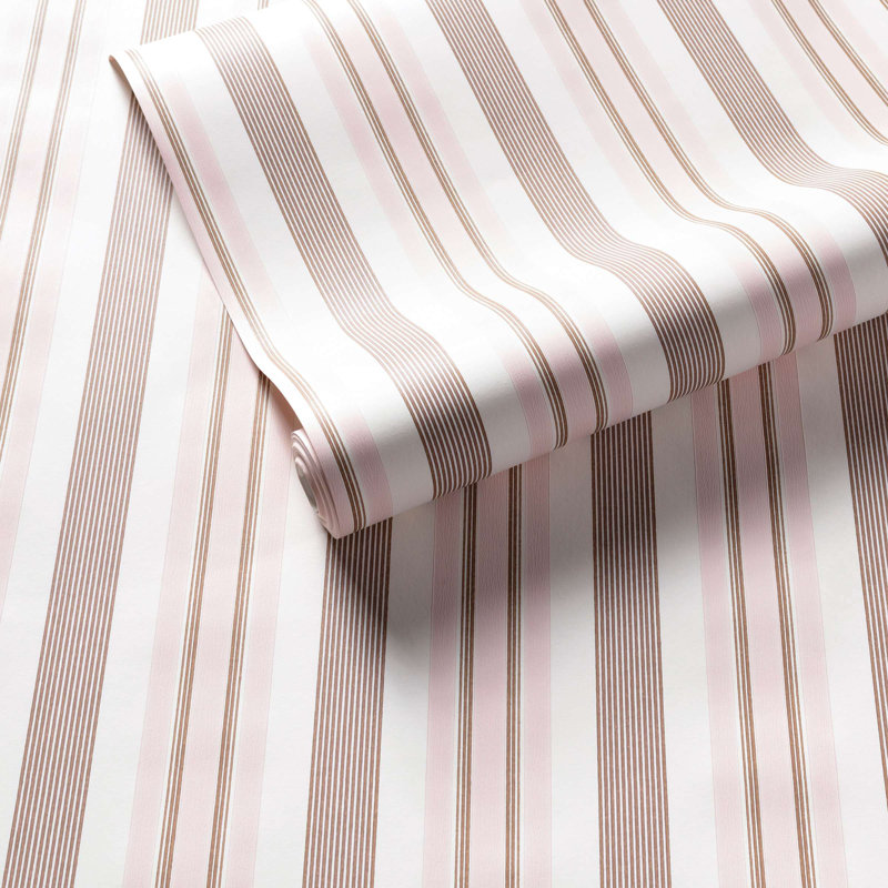 Georgina Stripe Wallpaper, Pink