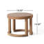 Table d'appoint d'extérieur ronde en bois