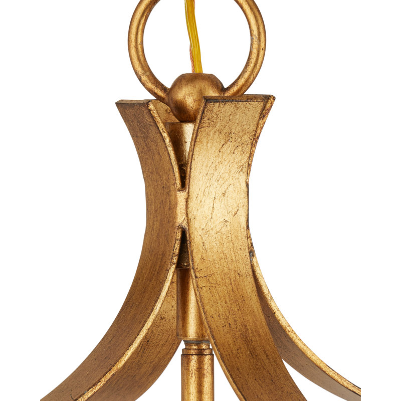 Lanterne 4 lumières Coronet, Antique Gold Leaf