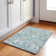 Machine Washable Indoor/Outdoor Xhevrie Seafoam Rug