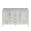 Luxueux meuble-lavabo double | Armoire autoportante entièrement assemblée | Comprend 2 ensembles de poignées libres pour la personnalisation (119 caractères)
