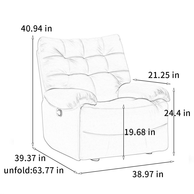 Chaise ergonomique réglable, Orange