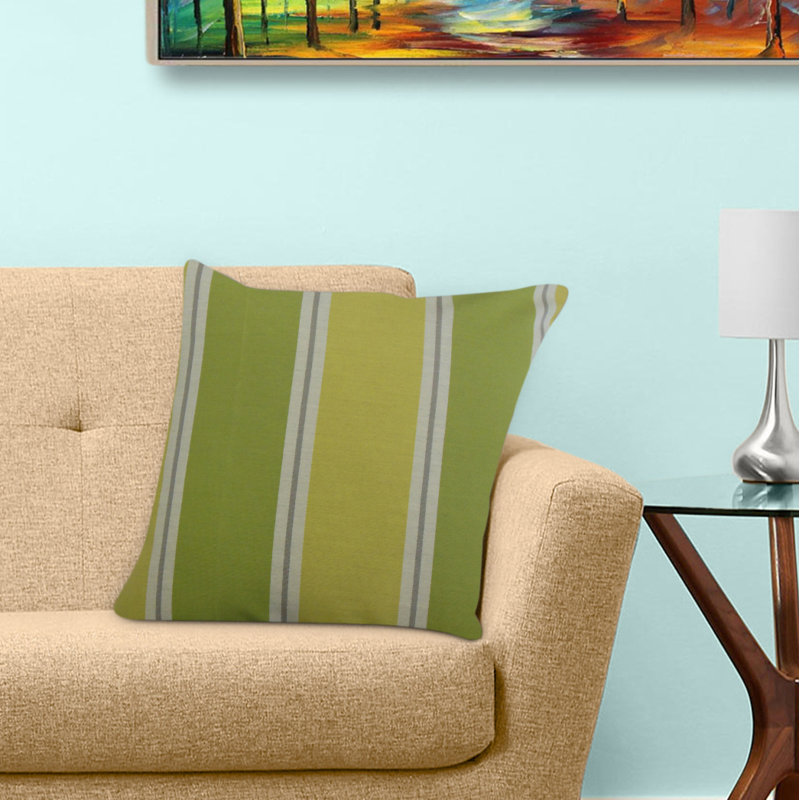 Coussin Quiqui, 24 po x 24 po, Vert, Coussin décoratif