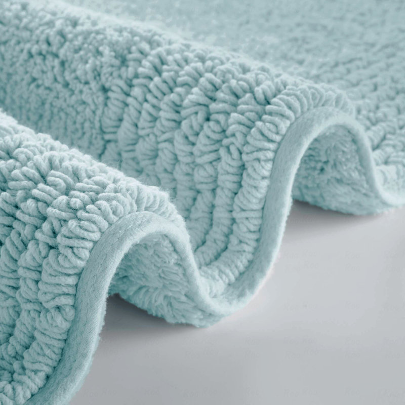 1 Pcs 24X60" 100% Cotton Tufted 3000 Gsm Reversible Bath Rug, Runner 2' x 5'