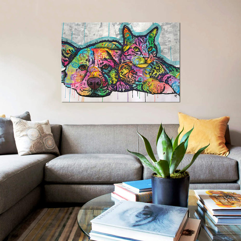 Companions by Dean Russo - Print on Canvas, 66.04 cm H x 45.72 cm W x 1.91 cm D, No Frame