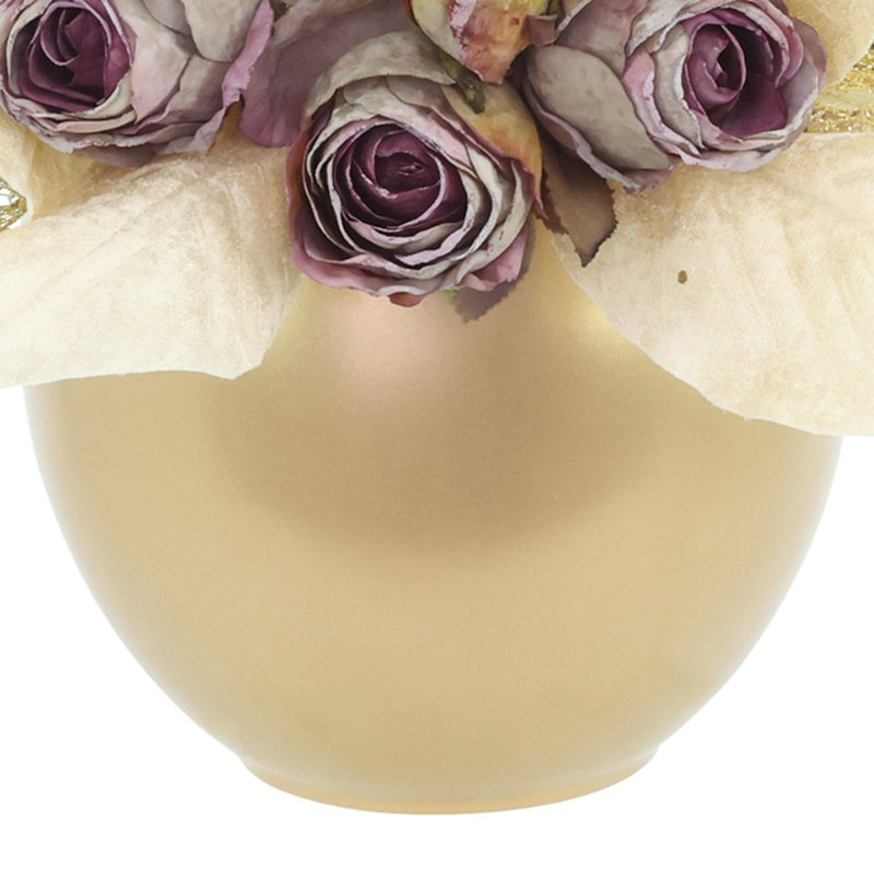 Alvarenga 13 " Polysilk Rose Arrangement