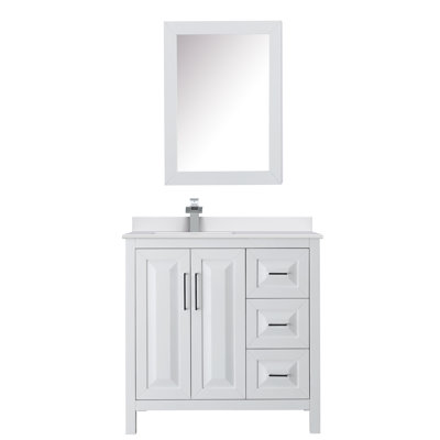 Ensemble de meuble-lavabo simple 36 "avec miroir Daria
